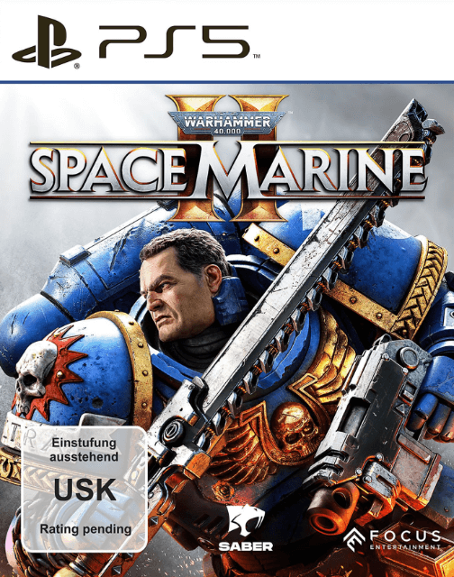 Warhammer 40,000: Space Marine II box art for Playstation 5